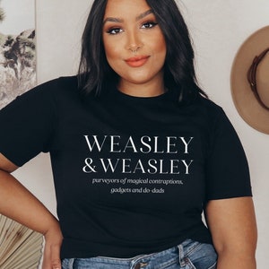 Weasley & Weasley Shirt Wizardy Harry Fandom Shirt Universal Shirt Literary Shirt Bookish Shirt Literature Indie Clothes Booktok Fred George