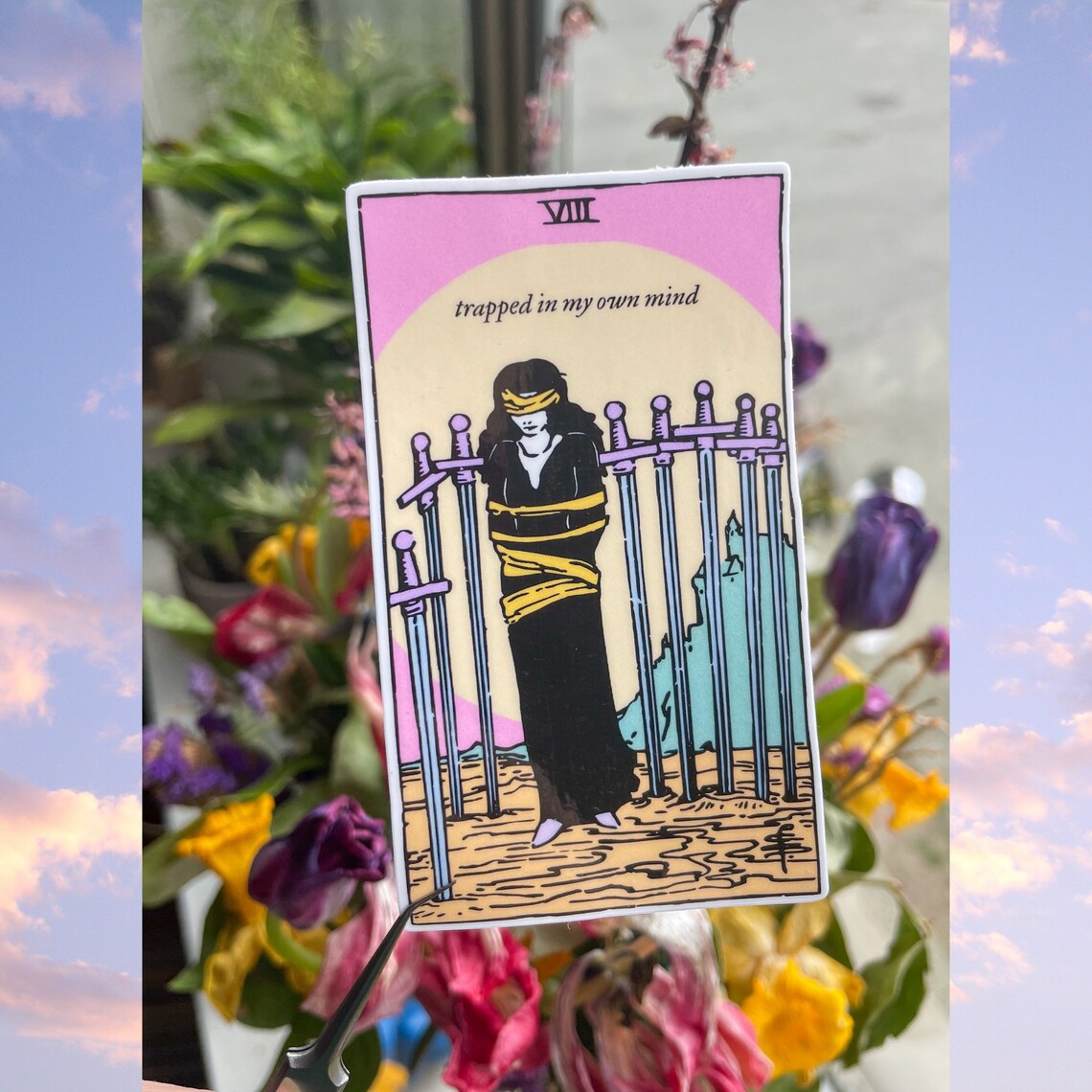 Autocollant pastel tarot card Pastel Goth Goth Sticker | Etsy