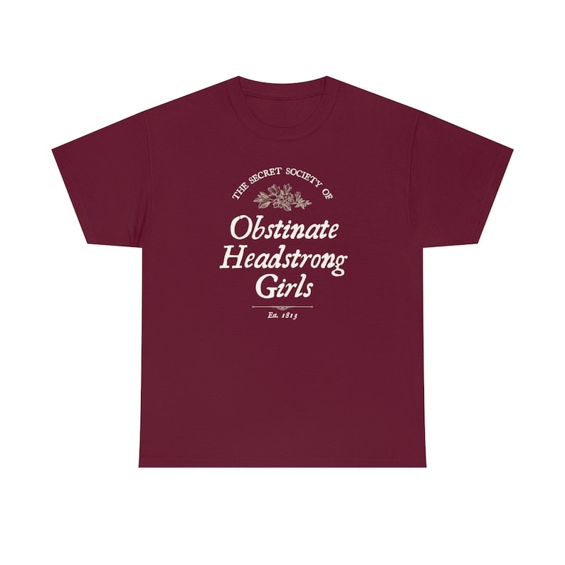 Obstinate and Headstrong Pride and Prejudice Shirt Jane Austen Gifts Booklover Literature Shirt Literary Shirt Dark Academia Light Academia imagem 5