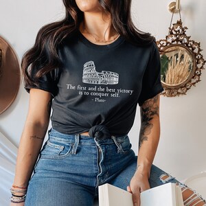 Greek Mythology Dark Academia Philosophy Shirt Literature Shirt Literary Shirt Light Academia Greek Architecture Greek Gods image 3