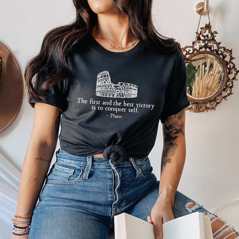 Greek Mythology Dark Academia Philosophy Shirt Literature Shirt Literary Shirt Light Academia Greek Architecture Greek Gods image 3