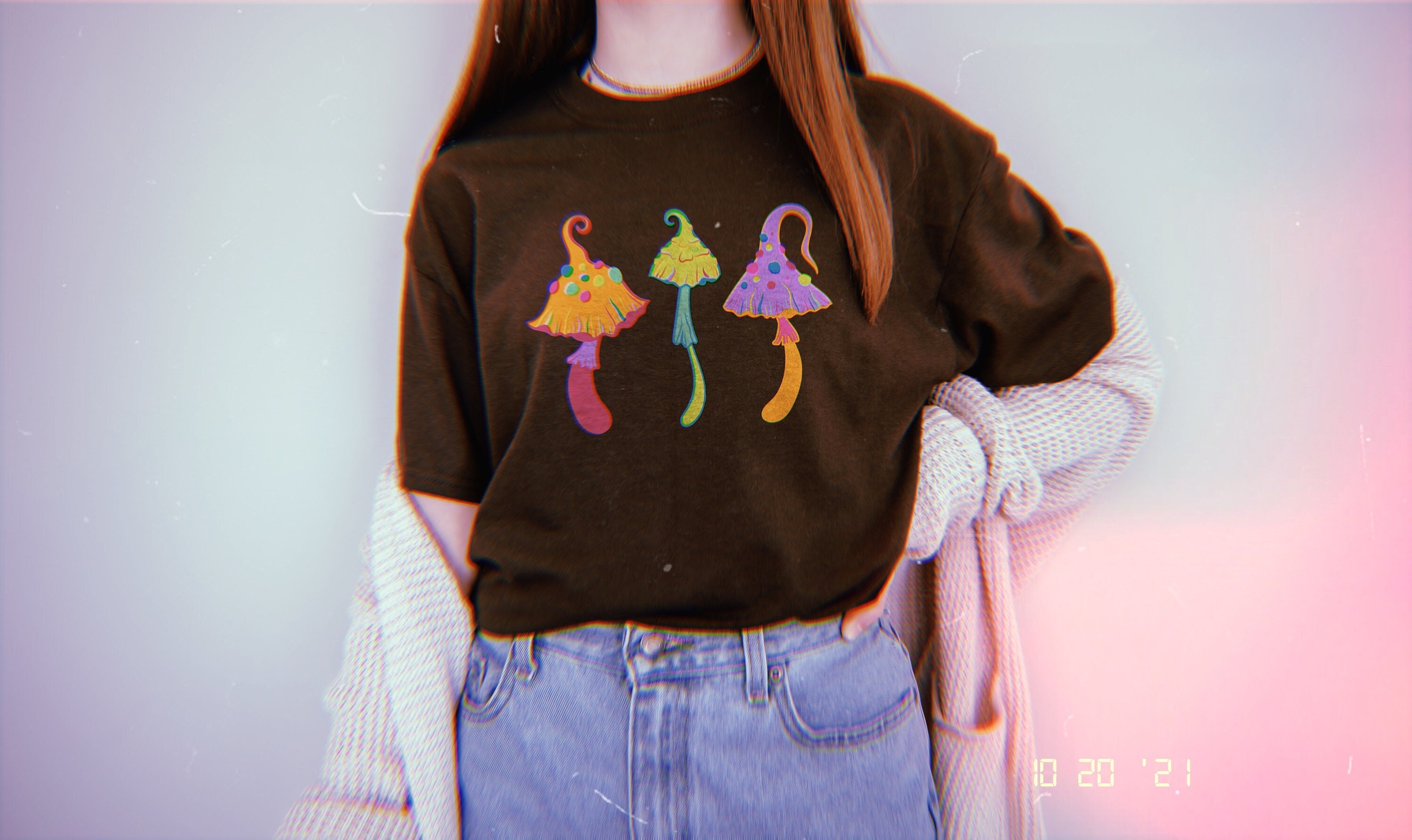 Weirdcore Dreamcore Mushroom Shirt Indie Kid Fairycore -  Portugal