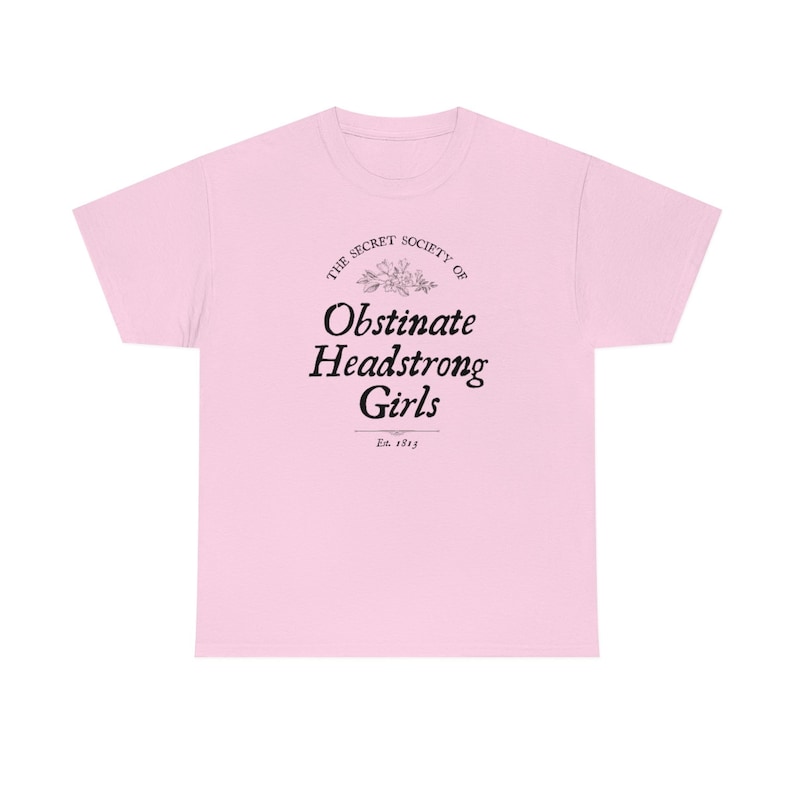 Obstinate and Headstrong Pride and Prejudice Shirt Jane Austen Gifts Booklover Literature Shirt Literary Shirt Dark Academia Light Academia imagem 4