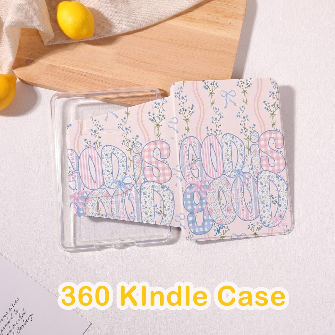 Floral Pattern 360 Magnetic Detachable Case for 2024 Kindle 11/12 Th ...