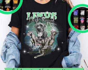 Individuell angefertigtes 90er Jahre Hip Hop Bootleg T-Shirt