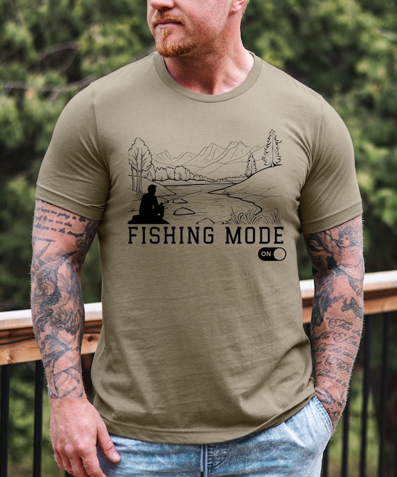 Fishing Mode T-Shirt – Angler Gift for Men