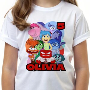 Personalized Anger Inside Out Birthday Shirt, Number Birthday Shirt, Custom Birthday Shirt, Birthday Party Clothes, Inside Out Anger Tee