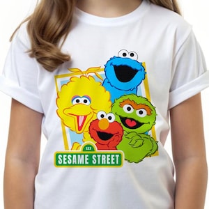 Sesame Street T-Shirt: Unisex Cotton Tee, Birthday Gift