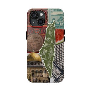 Palestina stoer telefoonhoesje, vlag van Palestina telefoonhoes, Palestijnse telefoonhoes, beschermend telefoonhoesje, Palestina cadeau voor hem, Palestina
