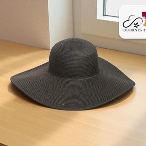 Oversized Summer Sun Hat | Wide Brim Straw Accessory | Foldable Travel Headwear | Chic Beach Style | Fashionable Detail Cap