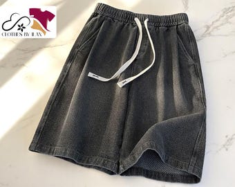 Oversized Streetwear Shorts: Lightweight Relaxed Fit Drawstring Bottoms