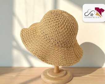 Foldable Wide Brim Sun Hat: Summer Beach Travel Accessory