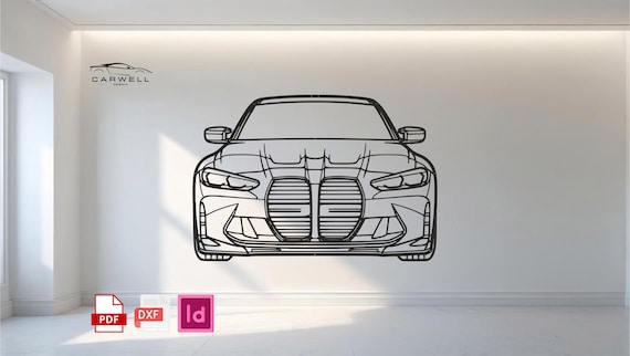BMW M3 Car Wall Art: Laser Cut Garage Decor (DXF & AI Files) - Etsy