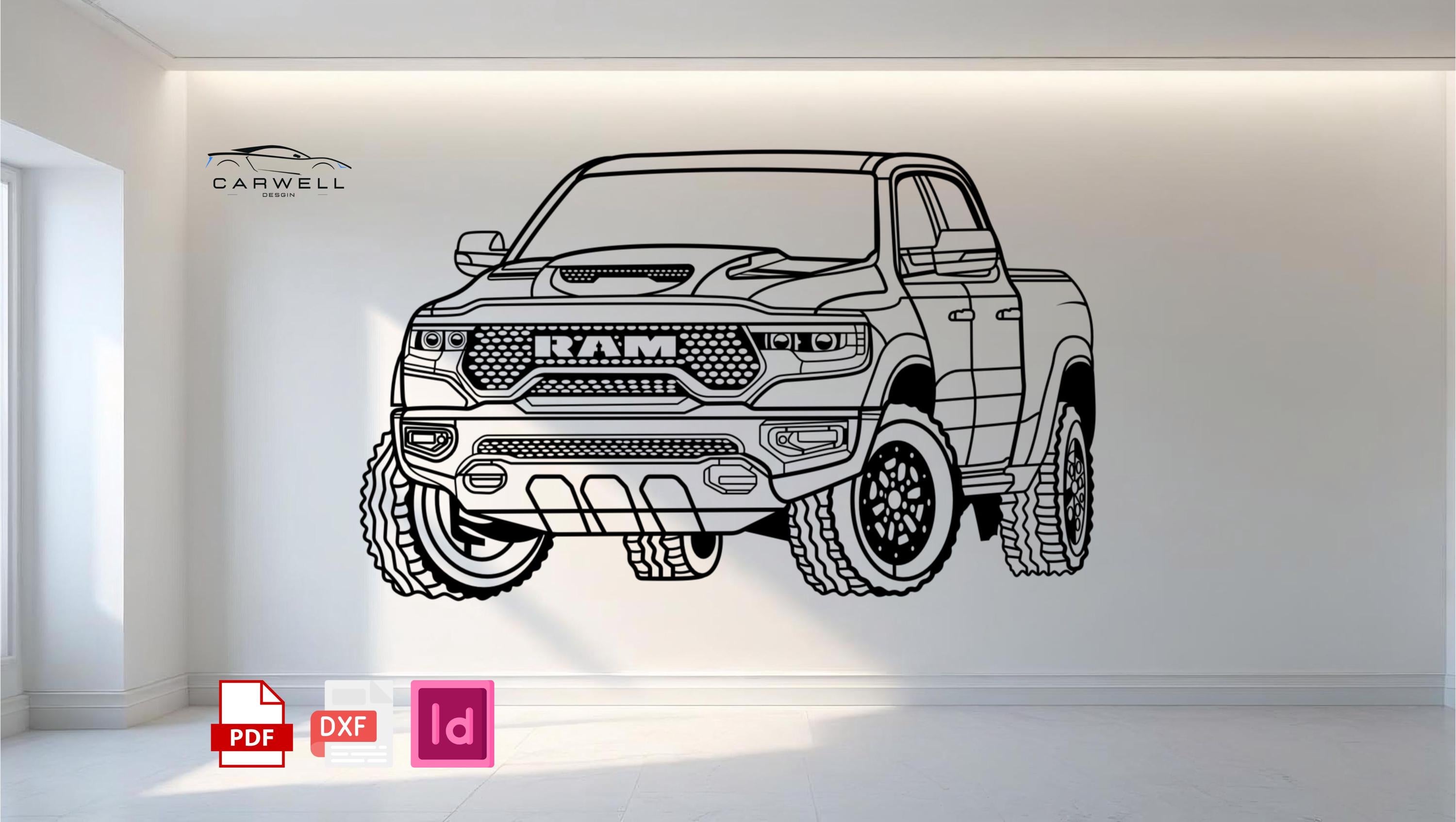 Dodge truck wall art - Etsy België, image size:3000x1694