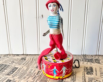 TAP DANCER Sammy Wind up Tin Toy Harlem Jazzbo Jim Dancing Jim