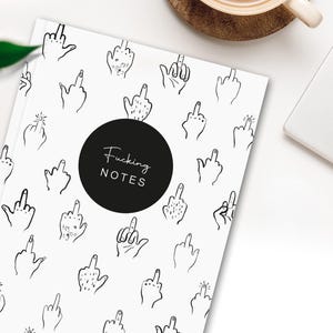 Notizbuch A5 Blanko | Fucking Notes | für Journaling, Skizzen und Notizen
