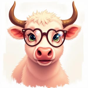 Pink Highland Cow PNG T Shirt Design Cute Highland Cow Clipart Digital Download Rustic Farm Animal Clipart for Sublimation & Crafts