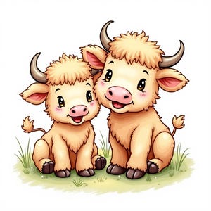 Funny Cute Cow PNG  Baby Highland Cow PNG Cow Clipart Digital Download  Cow Baby PNG Adorable Farm Animal Clipart for Sublimation & Crafts