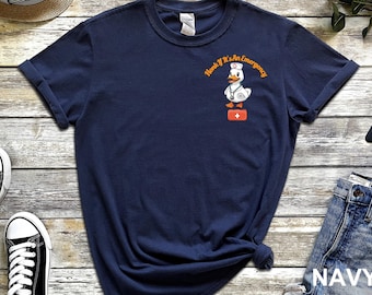 Registered Silly Nurse Goose Shirt, Funny Emergency Nurse Shirt, Emergency Department Shirt, ER ED T Shirt, Honk if it's an Emergency Tshirt