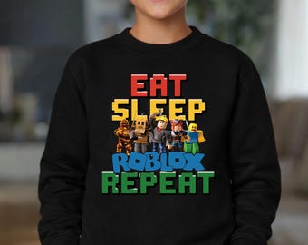 Roblox Hoodie, Roblox Youth Sweatshirt, Eat Sleep Roblox Repeat Shirt, Kid Roblox, Roblox Guest Hoodie, Roblox Gift, Roblox Birthday Gift