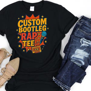 Custom Bootleg Rap Tee, custom bootleg shirt, custom photo shirt, birthday gift, husband christmas gift, custom your own bootleg shirt