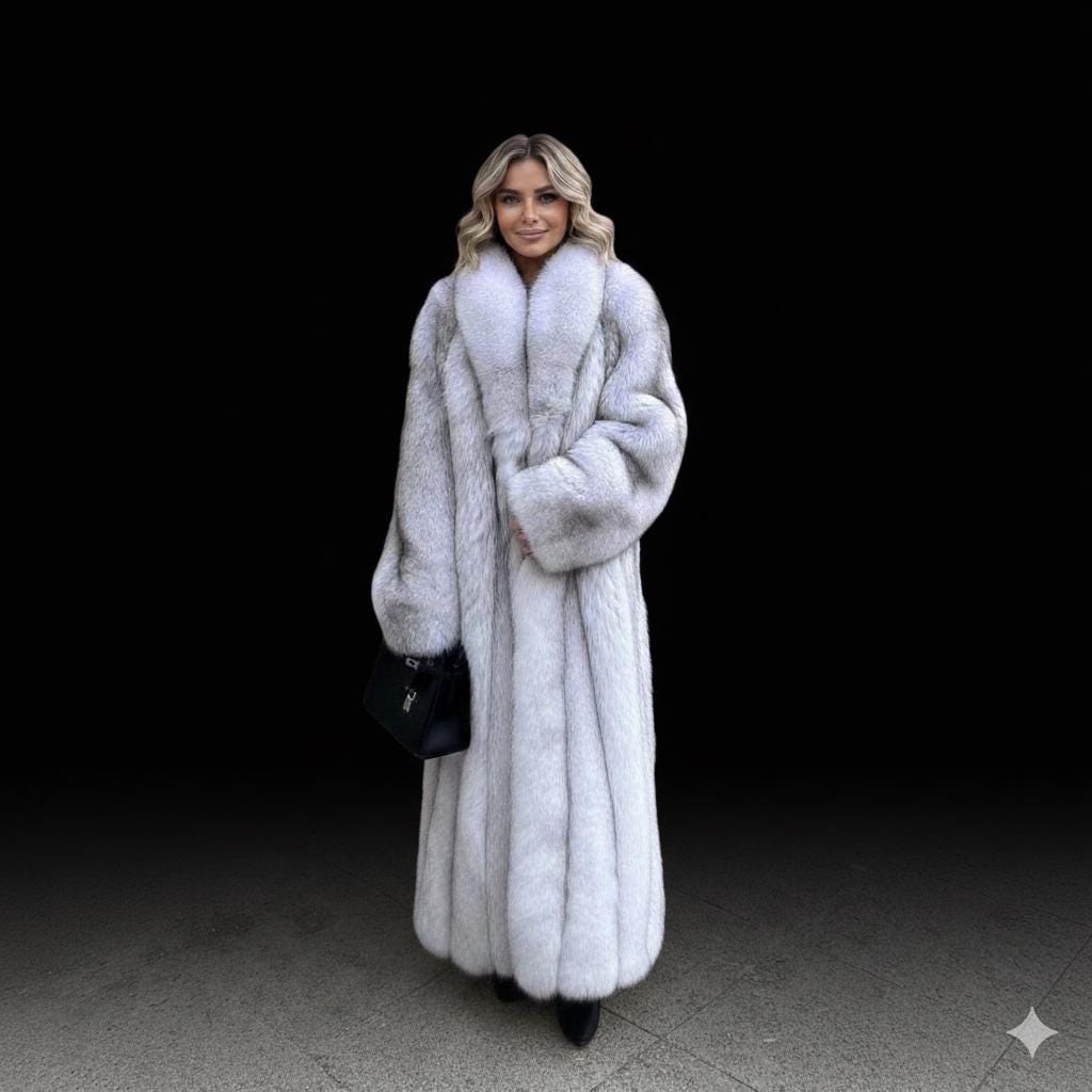 Saga Fox Fur Coat - Etsy