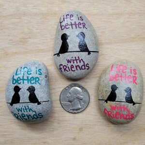 Friendship Stone - Hand Painted Rock -