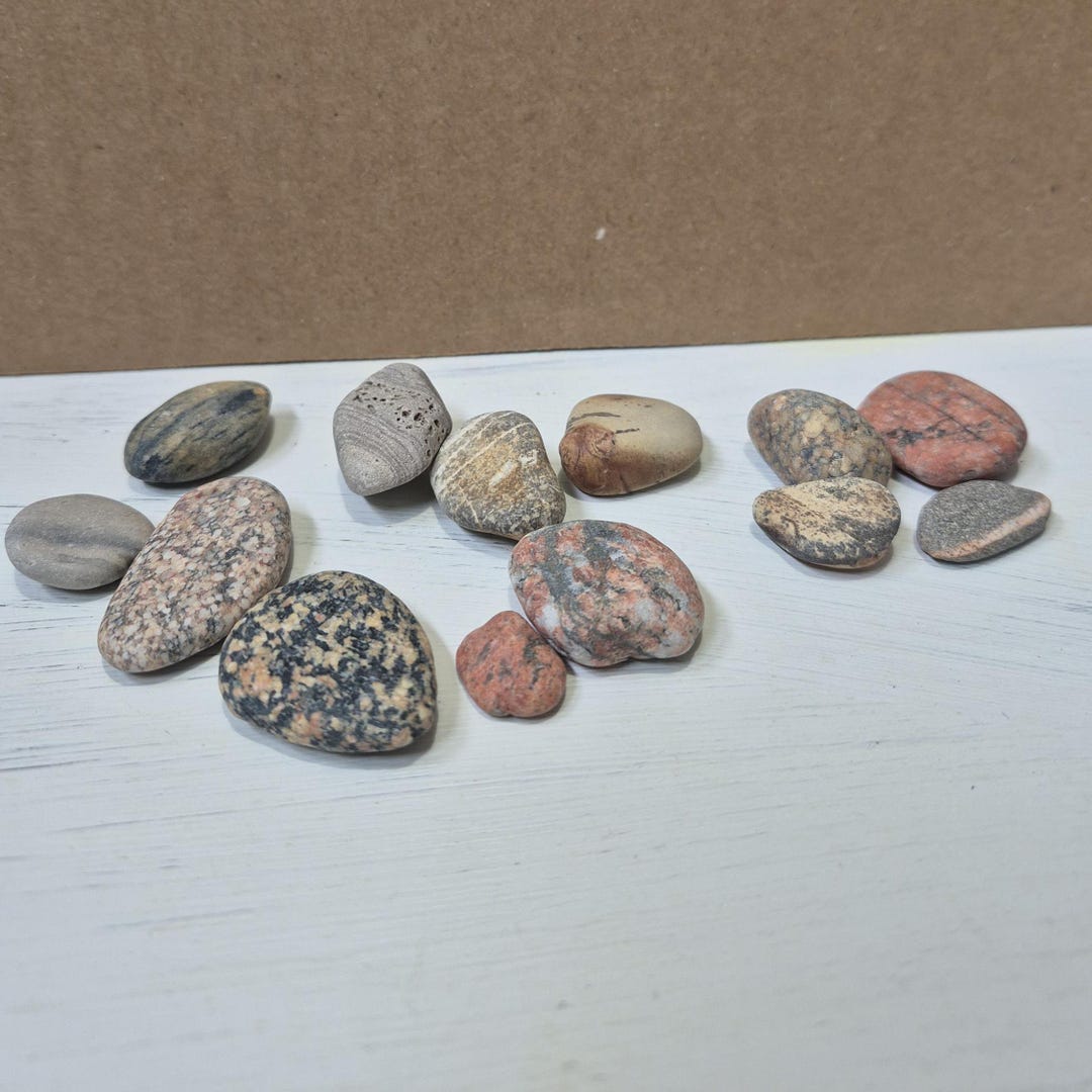 13 Small Beach Rocks/pebbles, Colorful Assortment - Lake Michigan ...