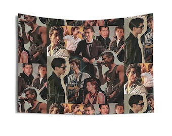 Alex Turner Collage Indoor Wall Tapestries | Alex Turner Collage Tapestry