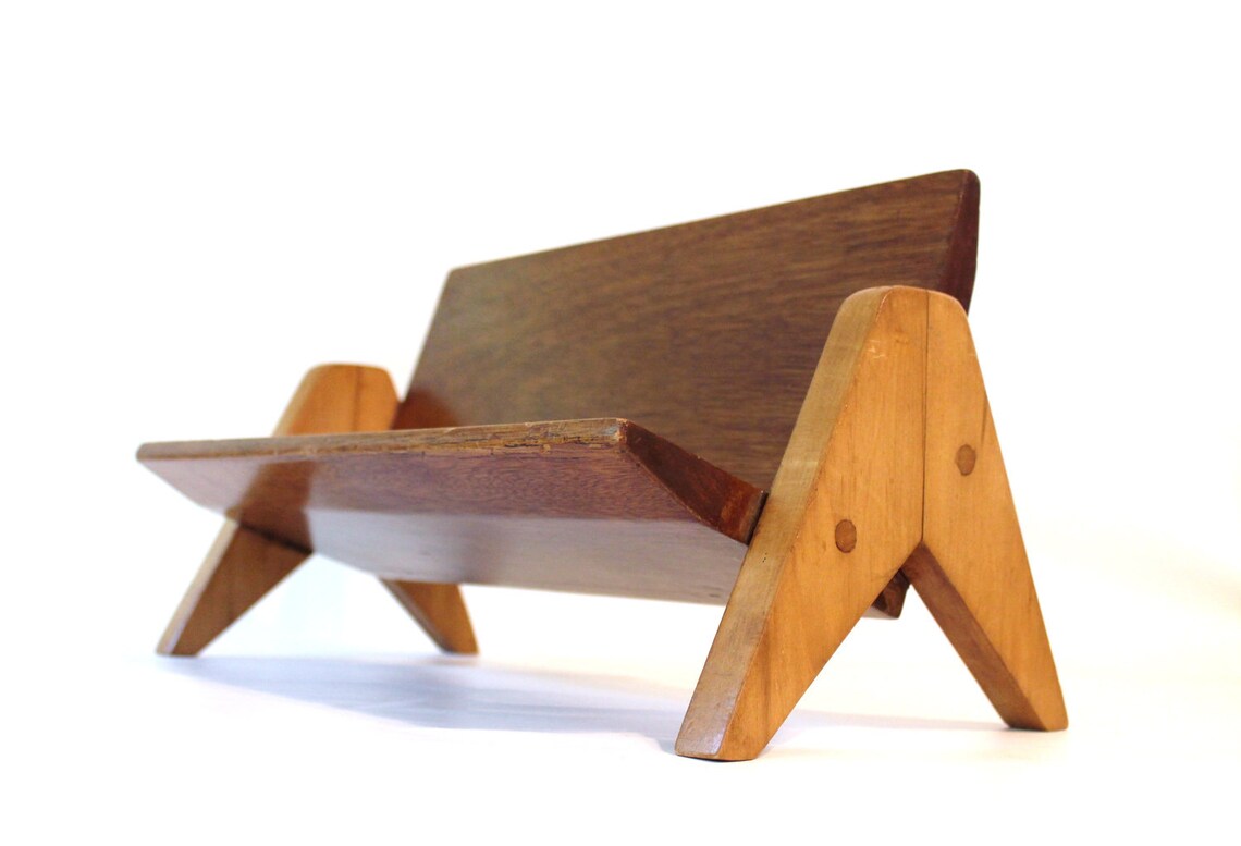 Mid Century Teak Desktop Bookshelf Etsy