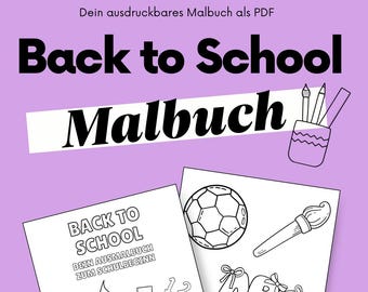Back to School Coloring Book for Kids | PDF Download | Back to School Activities | Creative Coloring Book to Print