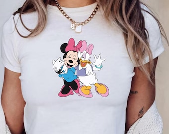 Retro Minnie & Daisy Disney Baby Tee, Classic Mickey Baby Tee, Y2k 90s Style Minnie Mouse Tee, Minnie Daisy T-shirt, Minnie Disney Top