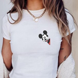 Retro Mickey Disney Baby Tee, Classic Mickey Baby Tee, Y2k 90s Style Mickey Mouse Tee, Mickey T-shirt, Mickey Disney Top
