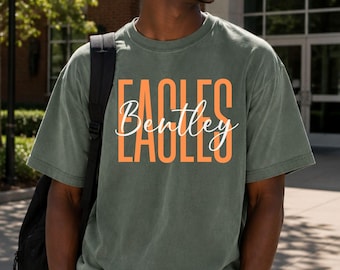 Custom School Spirit Shirt, Personalized Mascot Shirt, Comfort Colors® Teacher Shirt, Custom School Name Tee, Game Day Shirt MAS02