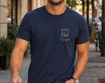 Camiseta "El mejor papá del mundo", regalo del Día del Padre, camiseta minimalista para papá, ropa para el día a día, regalo para papá primerizo.