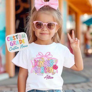 Custom Name Back To School Grade Shirt, Grade Level Team Tees, Personalized Elementary Shirt, First Day Of School Shirt, Teacher Gift BTS02