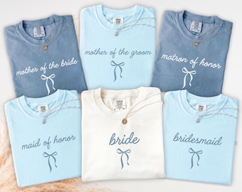 Bridal Party Comfort Colors® Shirt, Bridesmaid Proposal Gift, Maid Of Honor Tee, Matching Wedding Shirt, Wedding Party Bachelorette Shirt