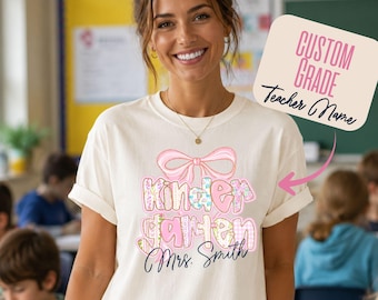 Custom Teacher Shirt, Personalized Teacher Name T-Shirt, Teacher Team Tee, Teachers Appreciation Gifts, Back to School Shirts, Teacher Gift