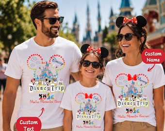 Disney Family Vacation Shirt 2026, Matching Disney Trip Tee, Disneyworld Family Travel Outfit, DT001
