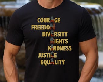 Equality Shirt, Human Rights Gift, Freedom Diversity Right Kindness Justice Tshirt, Anti Fascism Shirt, Protest Shirt, Social Justice Gift