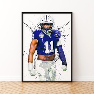 Abdul Carter, joueur de football, toile murale, affiche de football, sport motivant et inspirant, décoration murale, meilleur cadeau pour les fans