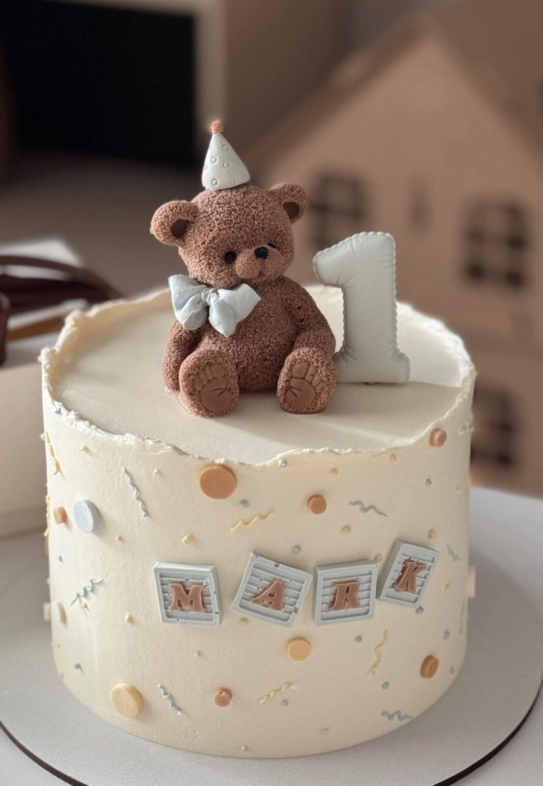 Fondant Teddy Bear Cake Topper , Birthday,baby Shower Decoration - Etsy UK