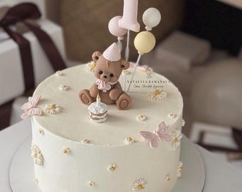 fondant ballons cake topper set of 3 balloons with number