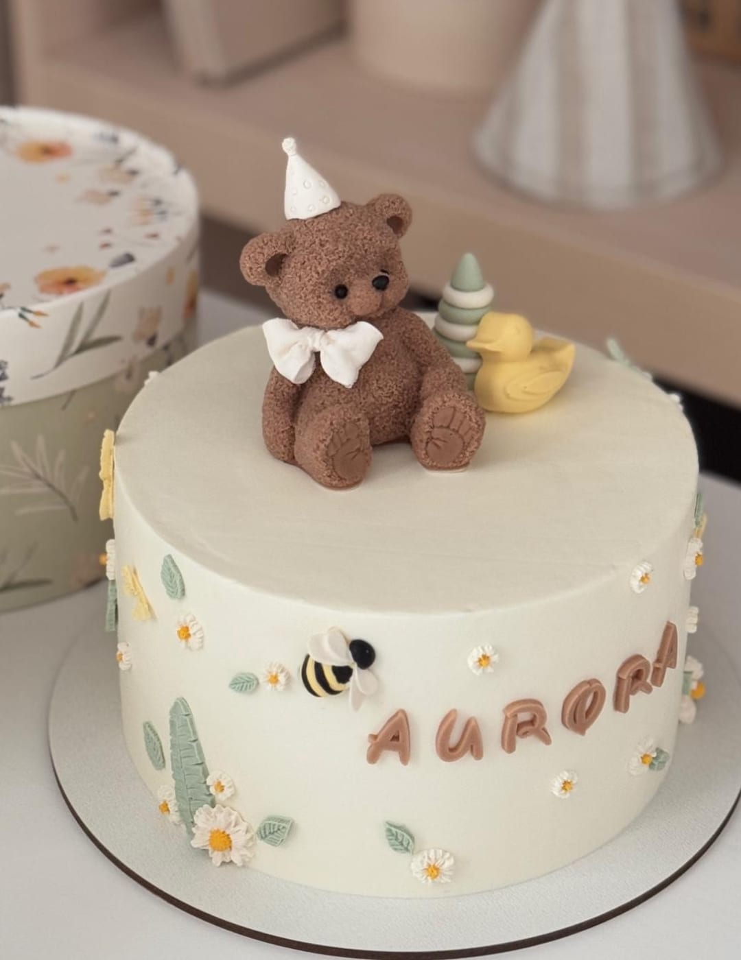 Fondant Teddy Bear Cake Topper , Birthday,baby Shower Decoration - Etsy UK