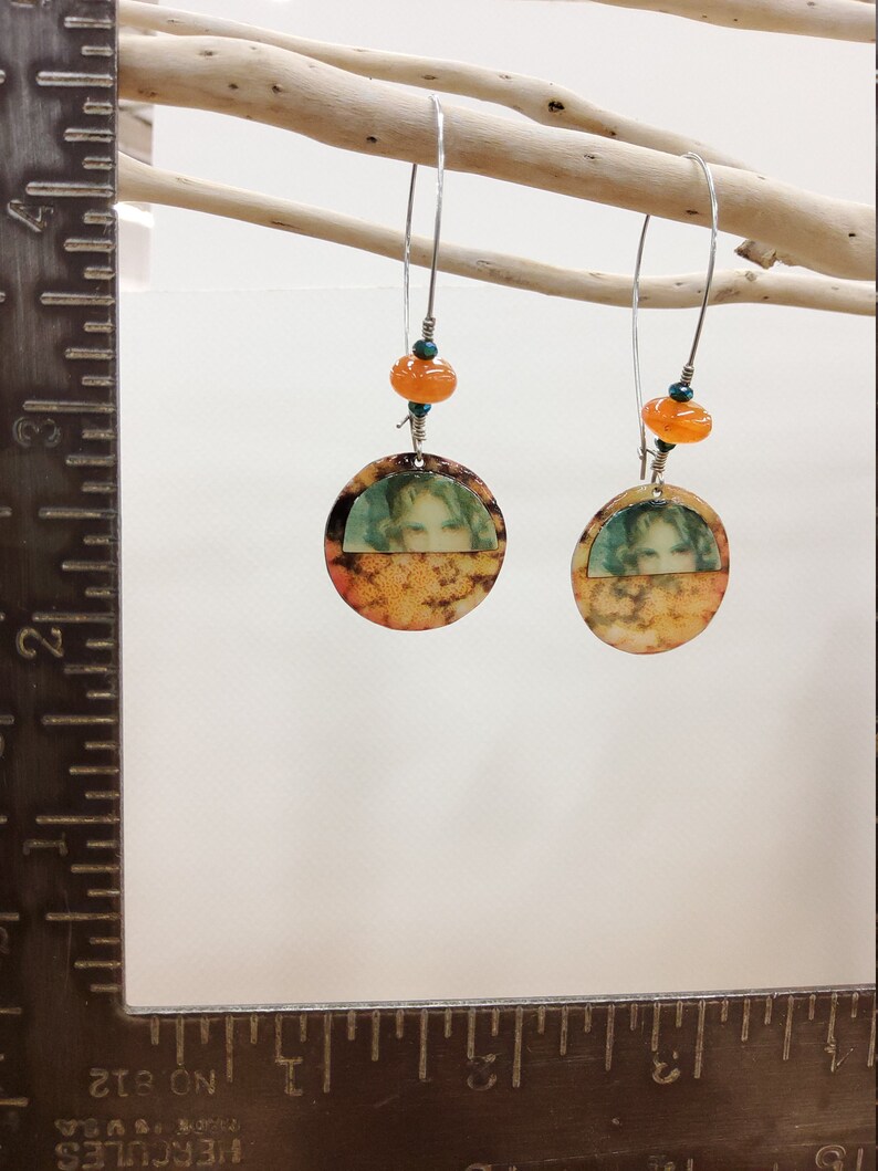 Got My Eye on You Upcycled Tin Earrings
