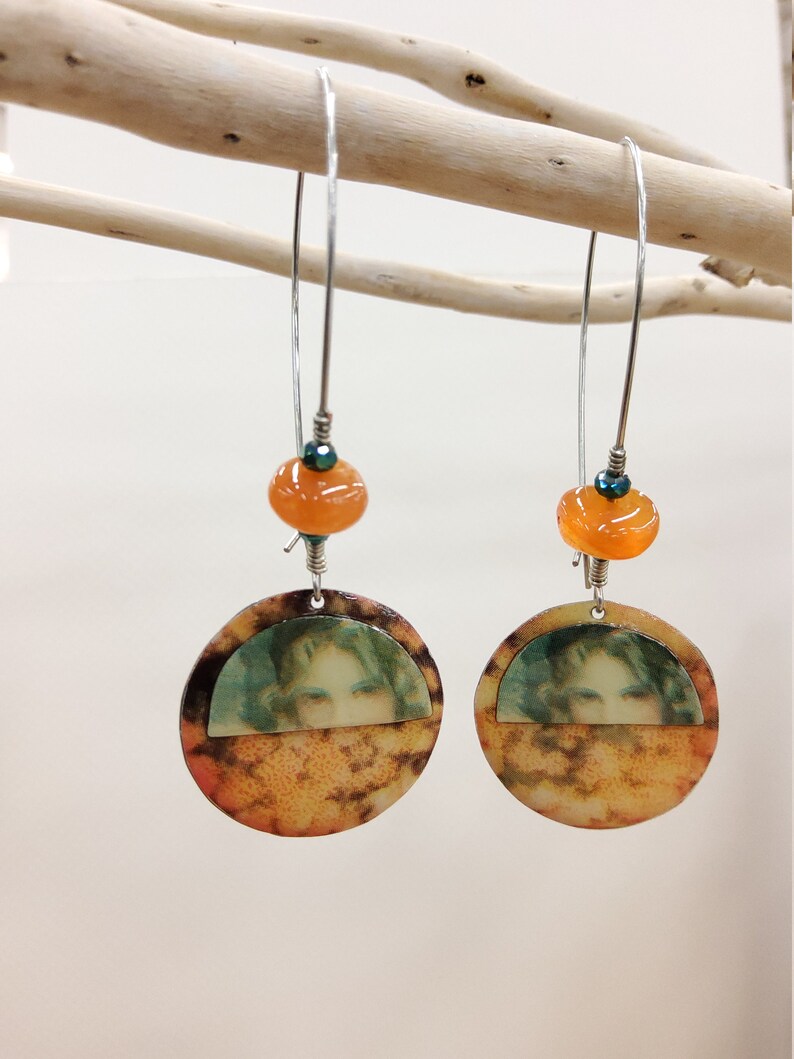Got My Eye on You Upcycled Tin Earrings