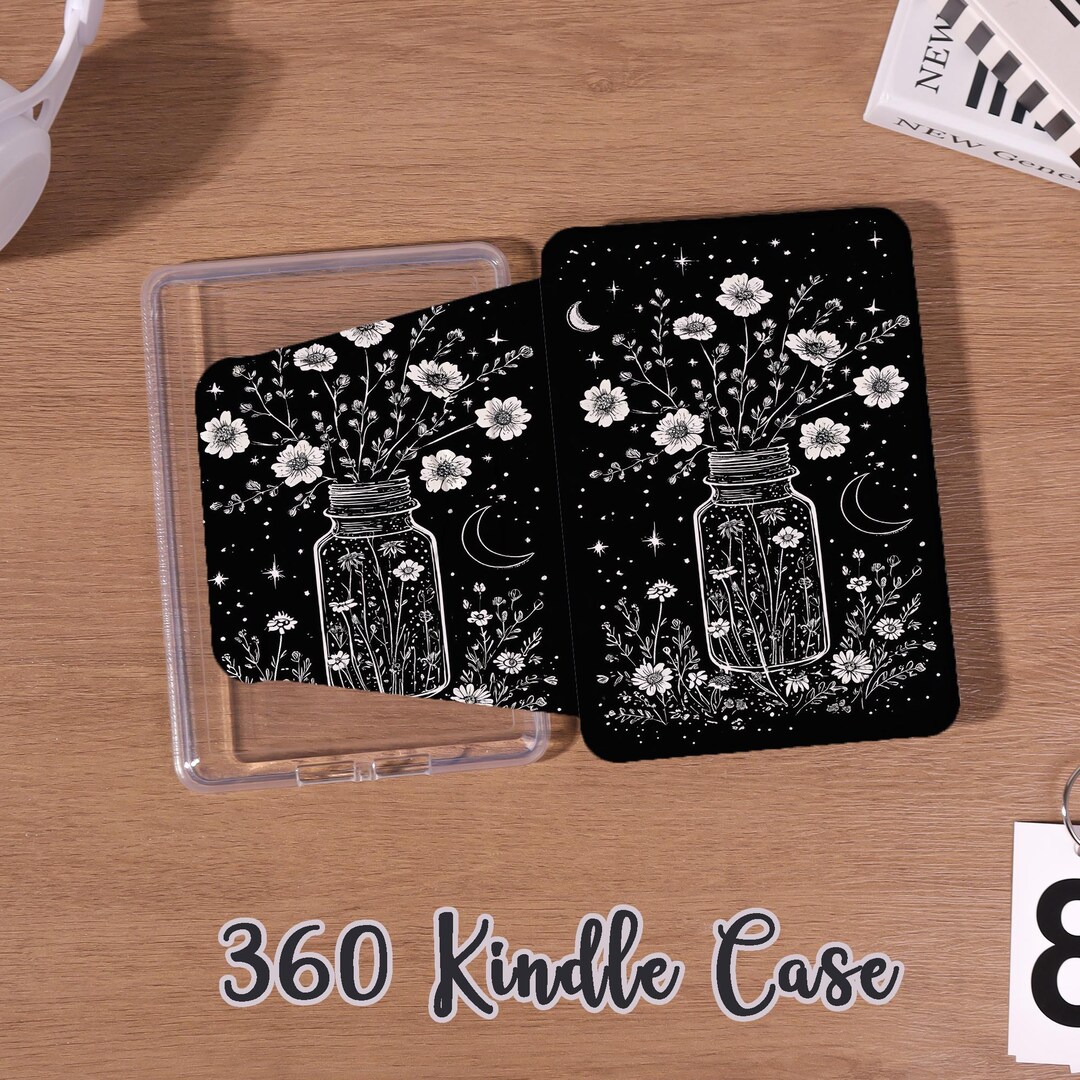 Flower Lines Removable Magnetic Case for 2024 Kindle 10 11 12th ...