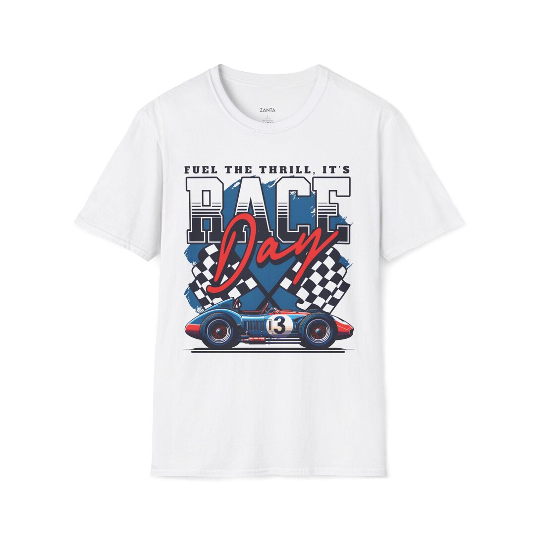 Cd R Raceway T Shirts Race Day Vintage Racecar T-shirt | Checkered Flag Racing Design - Etsy