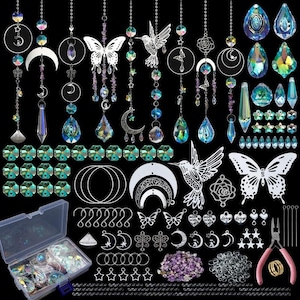 400Pcs DIY Crystal Suncatcher Crafts Kit Suncatchers DIY Making Supplies