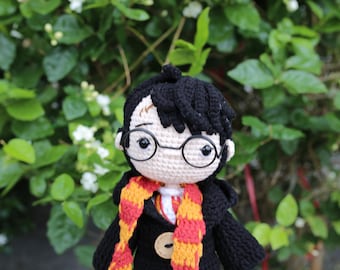 Handmade Wizard Boy Crochet Doll – Magic-Inspired Amigurumi Gift (Custom Size)